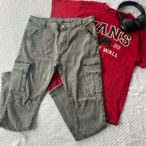 Men's Slim Fit Gray Jeans